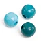 Wood Beads - Turquoise Mix (4 mm, 165 pcs)