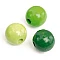 Wooden Beads – Bright Green Mix (4 mm, 165 pcs)
