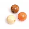 Деревянные бусины — бежевые и оранжевые, микс (15 мм, 15 шт.)