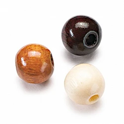Wooden Beads – Brown Mix (10 mm, 50 pcs)