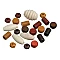 Wooden beads – brown and beige (20 pcs)
