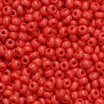 Бусины — карминно-красные (20 г)