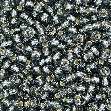 Бисер серебристо-чёрный (20 г)