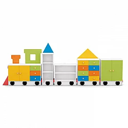 Локомотив с 4 вагонами TRAIN