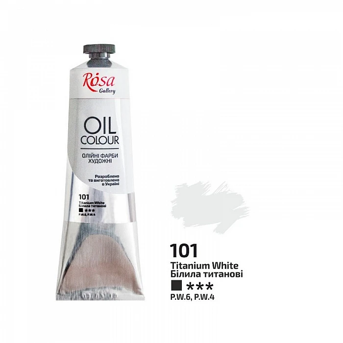 Eļļas krāsa "ROSA Gallery" (45 ml) Titāna balts