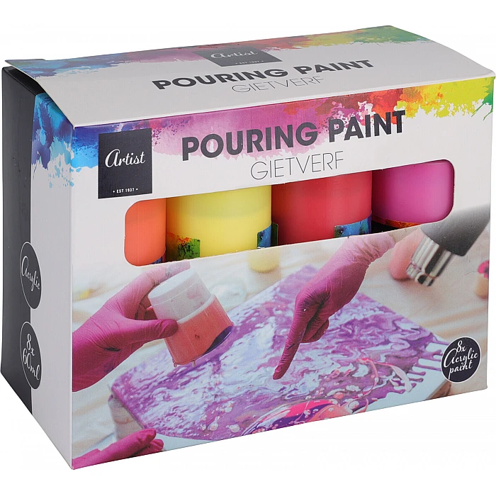 Fluīda krāsas (8x60 ml) 