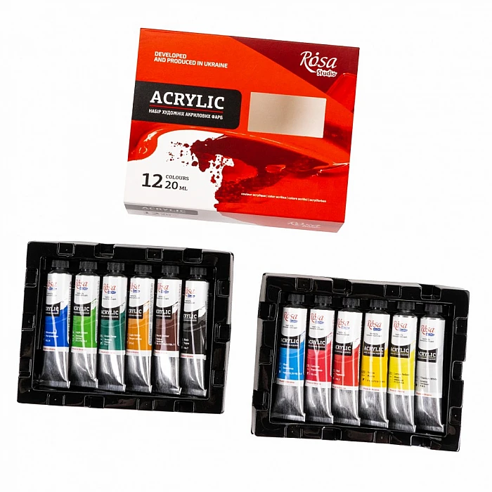 ROSA Studio Acrylic Paints (12 x 20 ml)