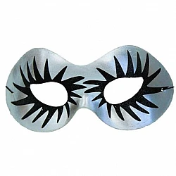 Карнавальная маска - серебристая мистерия