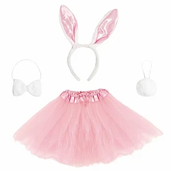 Pink Bunny Mask Set