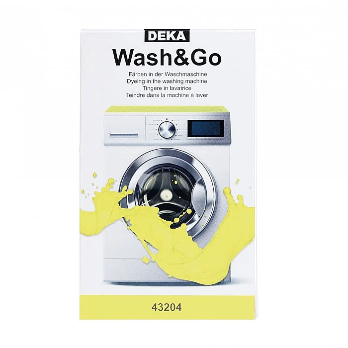 Auduma krāsa krāsošanai veļas mašīnā, gaiši dzeltena (75g)