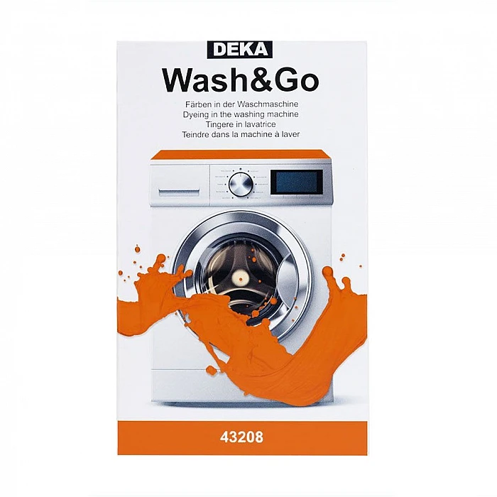 Auduma krāsa krāsošanai veļas mašīnā, oranža (75g)