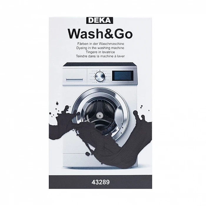 Auduma krāsa krāsošanai veļas mašīnā, melna (75g)