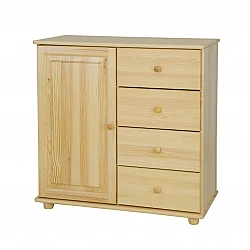 Wooden chest of drawers (pine) 100x100x47 cm