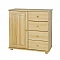 Wooden chest of drawers (pine) 100x100x47 cm
