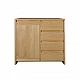 Chest of drawers - Alder finish (Pine wood) 90x88x40 cm