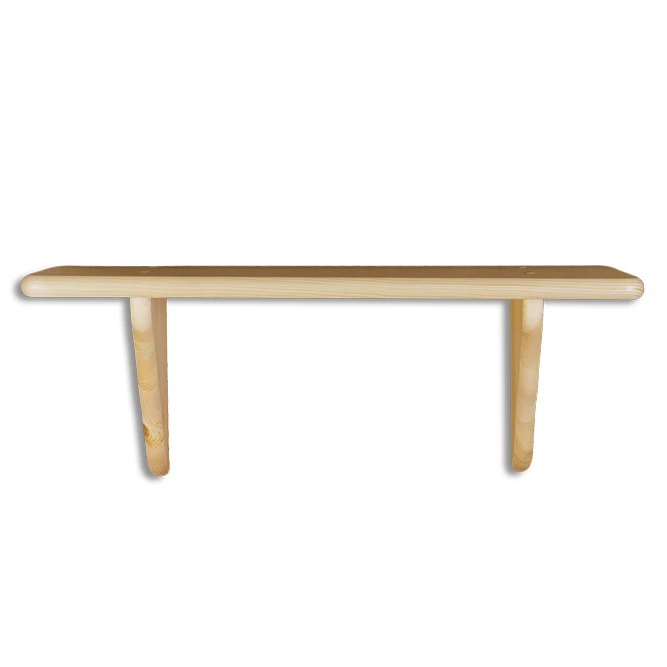 Shelf - Walnut Color (Pine Wood) 60x25x20 cm