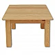 Table - Walnut Colour (Pine Wood) 76x46x76 cm