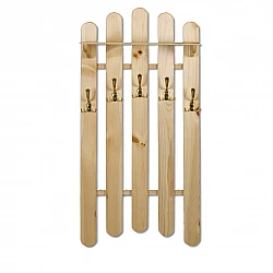 Clothes Hanger – Nut Colour (Pine Wood) 57x104x22 cm