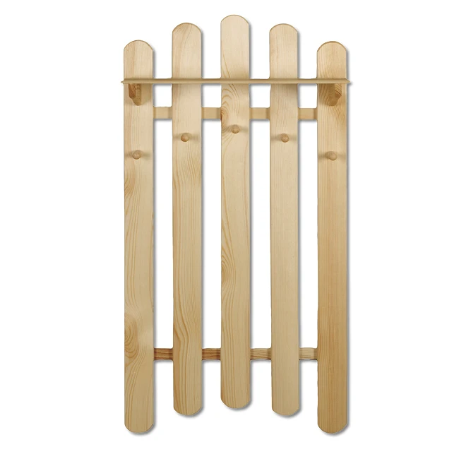 Clothes Hanger – Walnut Finish (Pine Wood) 57x104x22 cm