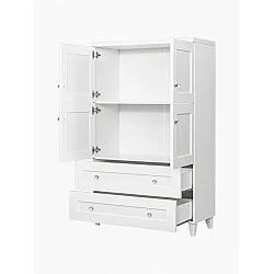 Chest of drawers with doors and 2 drawers 