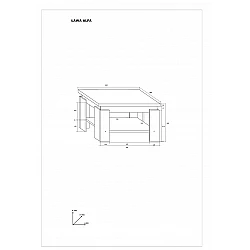 Žurnālgalds "ALFA" 80x48x80