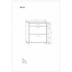 Apavu plaukts "ARES" 80.2x91.4x27