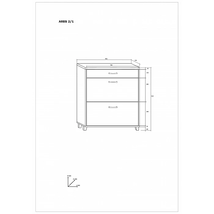 Apavu plaukts "ARES" 80.2x91.4x27