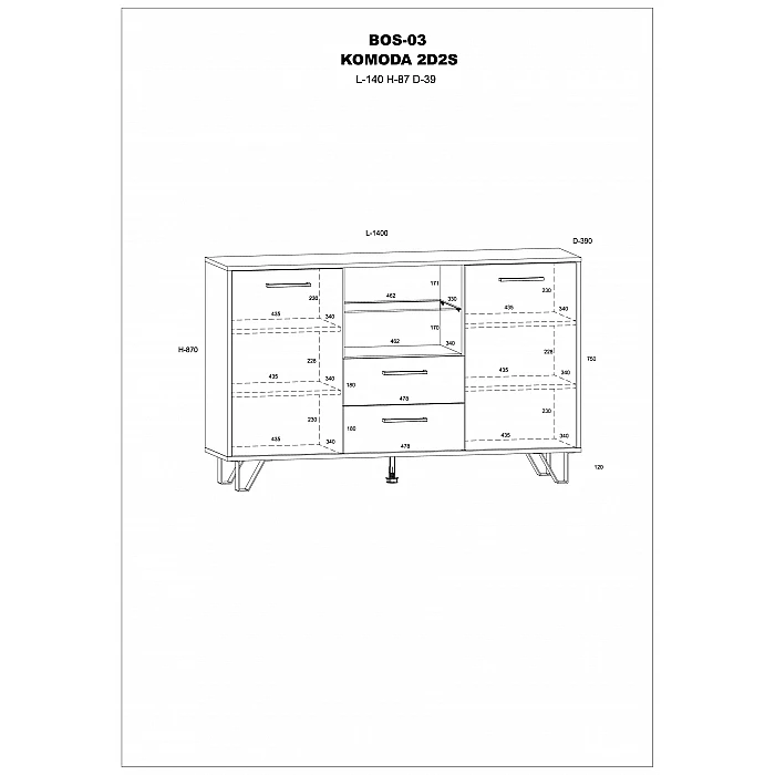 Kumode "BOSS" 140x87x39