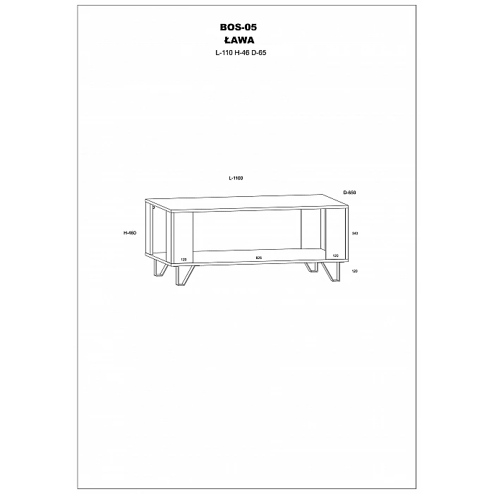 Žurnālgalds "BOSS" 110x46x65