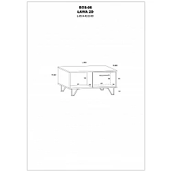 Журнальный стол «BOSS» 85x42x90