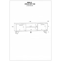 TV galds "BOSS" 160x50x39