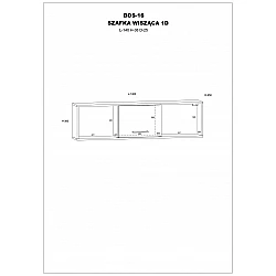 Piekarināms skapis "BOSS" (glancēts) 140x38x25