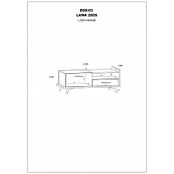 Журнальный стол «BOX» 125x49x66