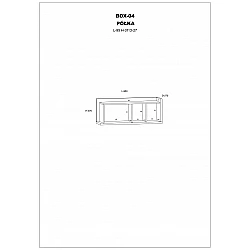Plaukts "BOX" 95x37x27