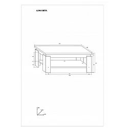 Žurnālgalds "BETA" 120x48x60