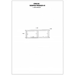 Piekarināms skapis "CROSS" 120x39x25