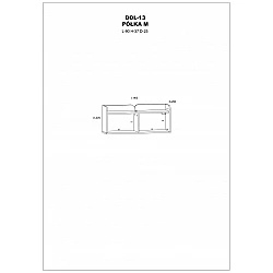 Piekarināms plaukts "DOLCE" 90x37x25