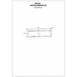 Piekarināms plaukts "DOLCE" (glancēts) 120x37x26
