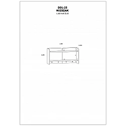 Priekšnama plaukts "DOLCE" 90x45x25