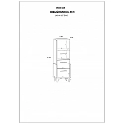 Plaukts "HEY" 45x127x42