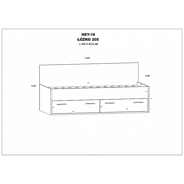 Gulta "HEY" 205x93x96