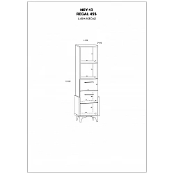 Plaukts "HEY" 45x163x42