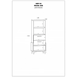 Plaukts "HEY" 65x163x42