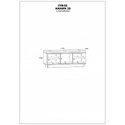 Priekšnama apavu plaukts "HYBRID" 120x48x40