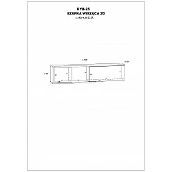 Piekarināms plaukts "HYBRID" 160x38x25