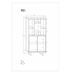 Plaukts "KING" (glancēts) 80x165x36