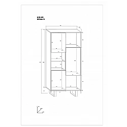 Plaukts "KING" (glancēts) 80x165x36