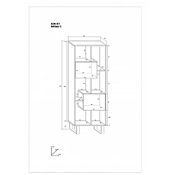 Plaukts "KING" (glancēts) 60x165x36
