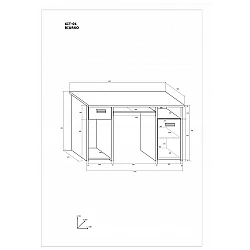 Datorgalds "KITTY" 125x75x55