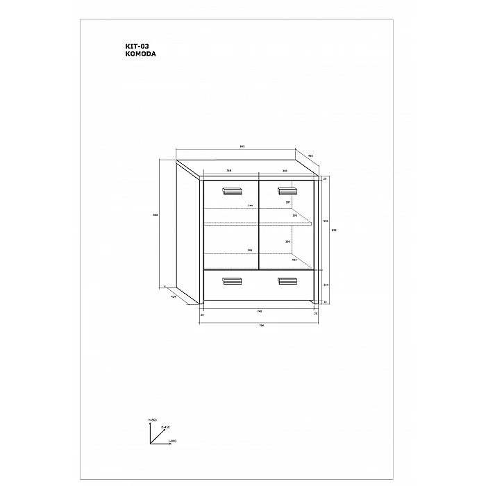 Kumode "KITTY" 80.2x86x42.6